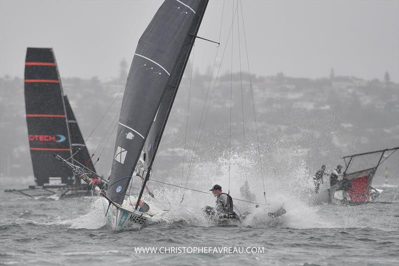 Maersk and C-Tech - 18ft Skiff - JJ Giltinan Trophy - Race 1 - March 14, 2020 - Sydney Harbour, Australia - photo © Christophe Favreau / www.christophefavreau.com