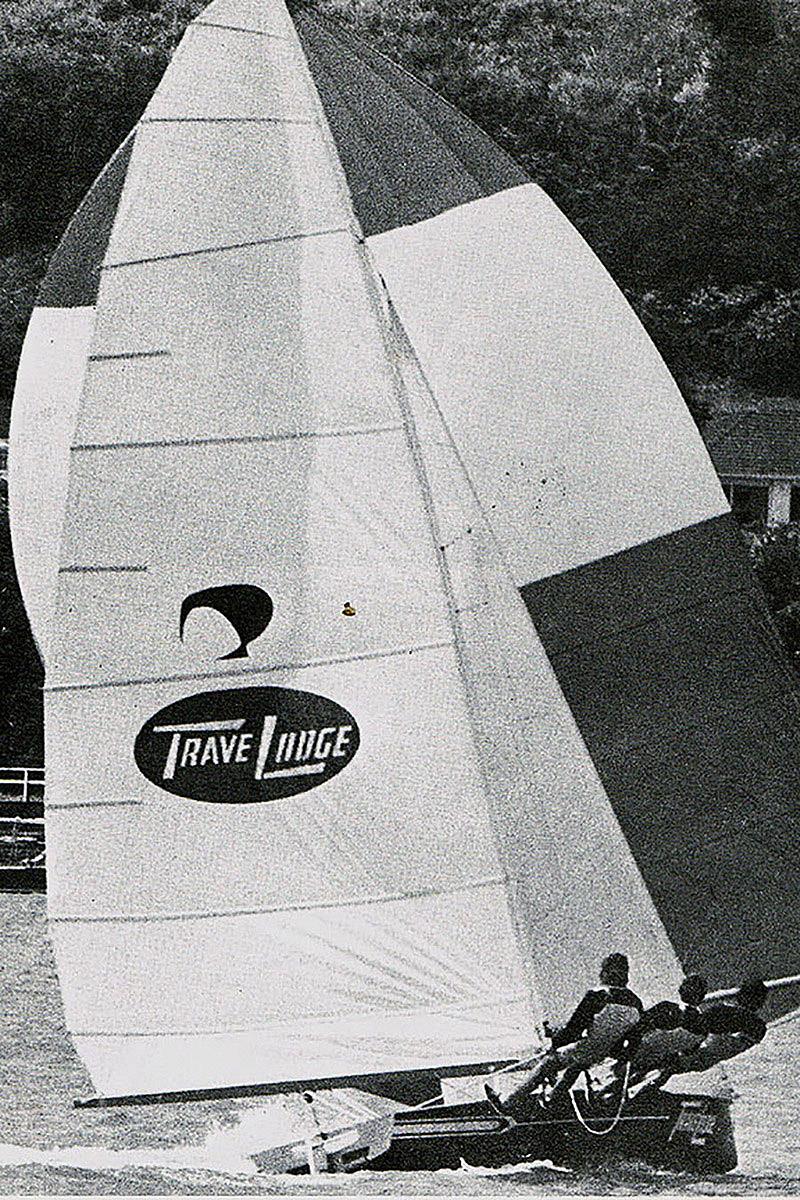 Travelodge New Zealand won the 1974 JJ Giltinan championship photo copyright Frank Quealey taken at Australian 18 Footers League and featuring the 18ft Skiff class