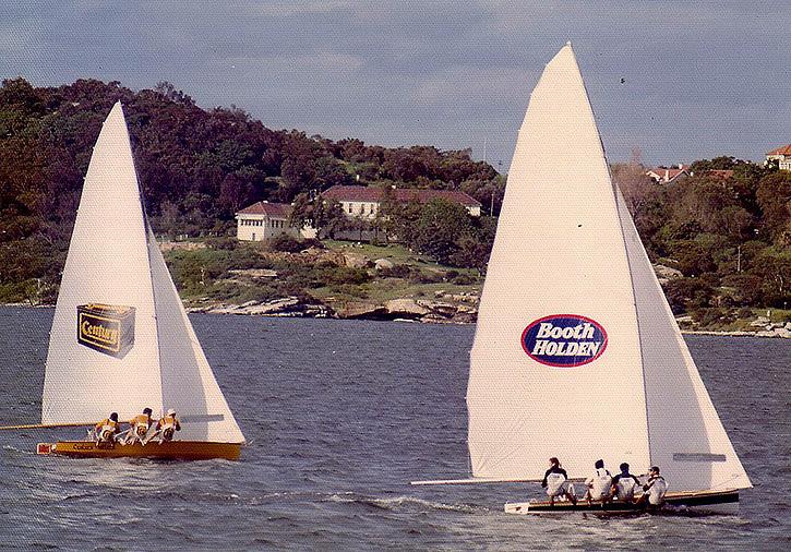 Booth Holden and Century Battery work into Rose Bay - photo © Frank Quealey