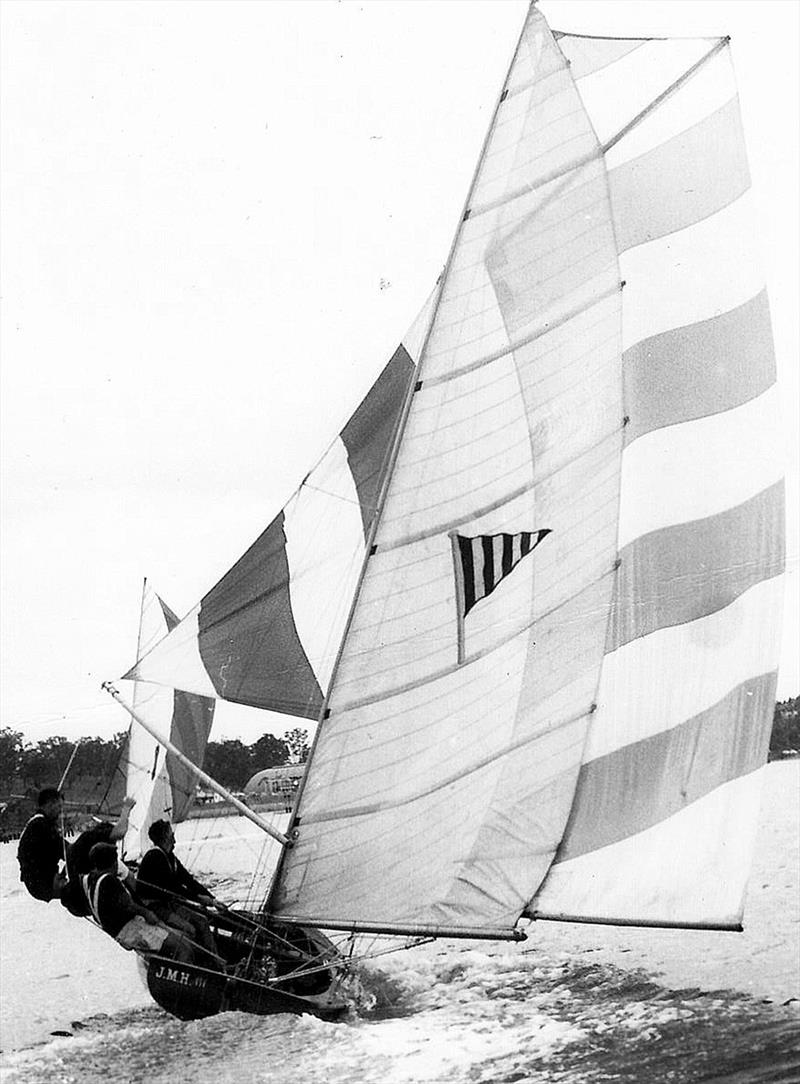 JMH III - ringtail - Queensland's golden days photo copyright Frank Quealey taken at Australian 18 Footers League and featuring the 18ft Skiff class