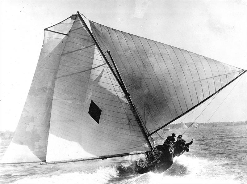 Aberdare was the dominant boat of the 7ft Beam Era - Queensland's golden days photo copyright Frank Quealey taken at Australian 18 Footers League and featuring the 18ft Skiff class