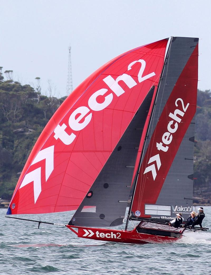 Tech2 leads the championship points after the first two races - 18ft Skiff Spring Championship Race 2 photo copyright Frank Quealey taken at Australian 18 Footers League and featuring the 18ft Skiff class