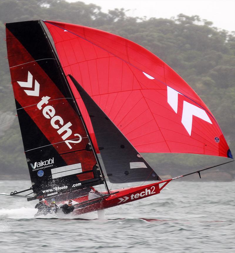tech2 shows her electrifying downwind speed which has the skiff favoured to retain her national title photo copyright Frank Quealey taken at Australian 18 Footers League and featuring the 18ft Skiff class