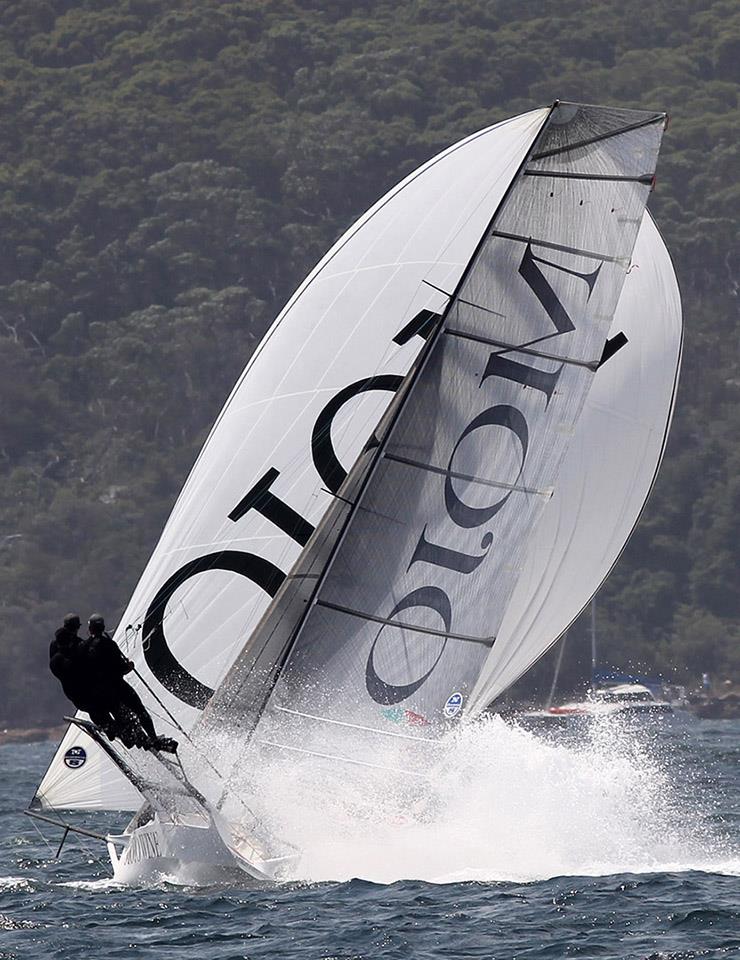 Chris Nicholson - 18ft Skiffs: Supercup Series photo copyright Frank Quealey taken at Australian 18 Footers League and featuring the 18ft Skiff class