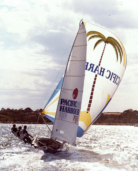 John was runner-up in the Travelodge Hotels sponsored Pacific Harbour Fiji in the late 1970s  photo copyright 18ft skiff Archive taken at Australian 18 Footers League and featuring the 18ft Skiff class