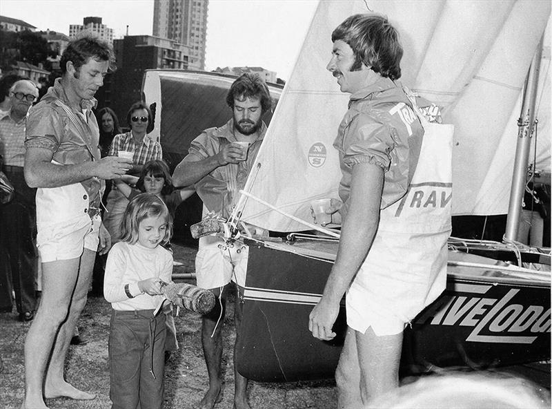 Woody's first 18 footer Perc and Steamer crew 1975 - photo © 18ft skiff Archive