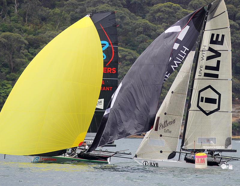 18ft Skiff Spring Championship Races 4: 18 Footers Bar and Restaurant finished sixth just ahead of Ilve - photo © Frank Quealey