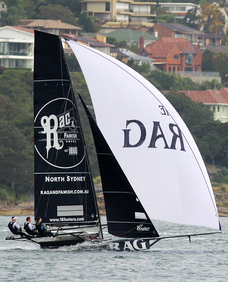 18ft Skiff Spring Championship Races 4: Rag and Famish team finished strongly after another good performance photo copyright Frank Quealey taken at Australian 18 Footers League and featuring the 18ft Skiff class