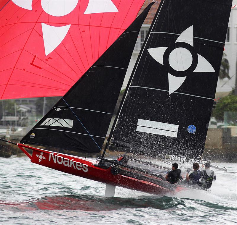 Race 1 winner, Noakesailing - 2021-22 NSW 18ft Skiff Championship photo copyright Frank Quealey taken at Australian 18 Footers League and featuring the 18ft Skiff class