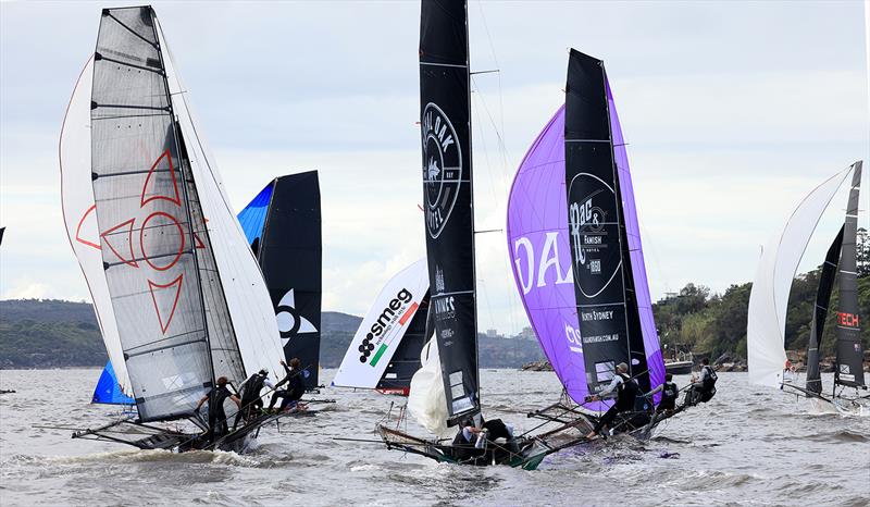 2022 JJ Giltinan 18ft Skiff Championship Race 9 photo copyright Michael Chittenden taken at Australian 18 Footers League and featuring the 18ft Skiff class