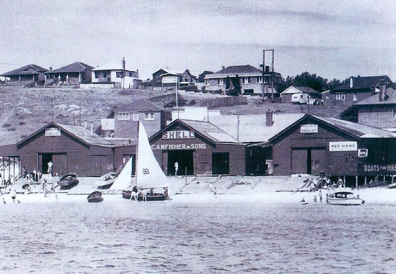 Fishers Boatshed in 1950s - photo © Frank Quealey