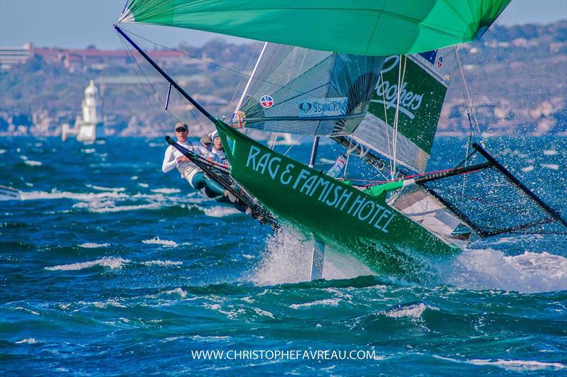 Rag and Famish at the 2006 JJs photo copyright Christophe Favreau taken at Australian 18 Footers League and featuring the 18ft Skiff class