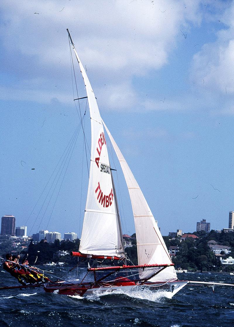 Aldenricks Timbers, David's first 18 photo copyright Bob Ross taken at Australian 18 Footers League and featuring the 18ft Skiff class