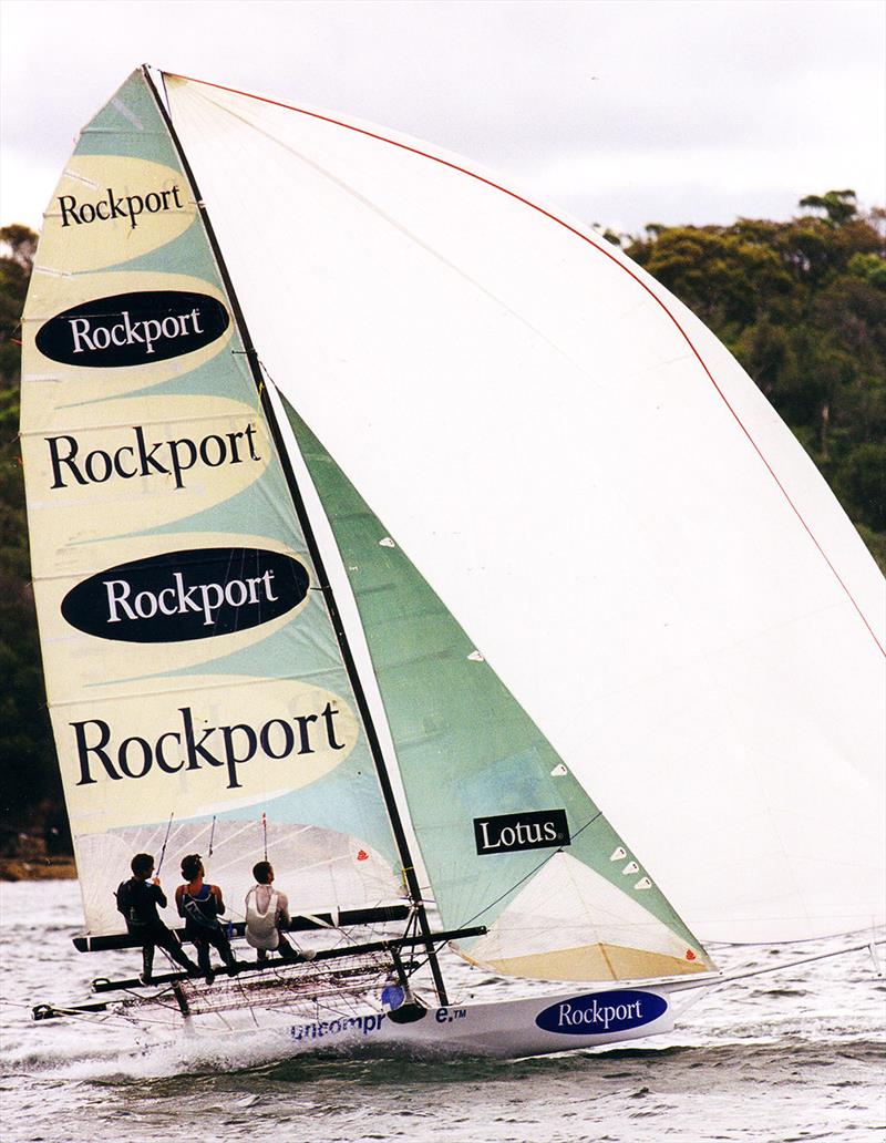 Rockport on the way to victory in the 1999 JJs photo copyright Archive taken at Australian 18 Footers League and featuring the 18ft Skiff class