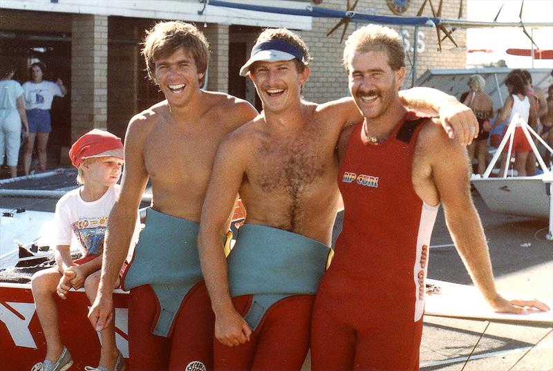 Adam South (centre) won two world championships in Chesty Bond - photo © Archive