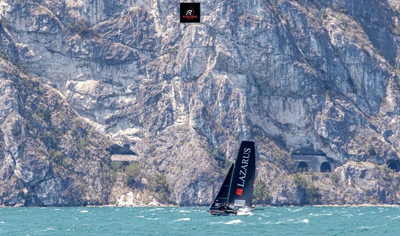 Mark Foy European Championship for 18ft Skiffs on Lake Garda - final day photo copyright Elena Giolai taken at Circolo Vela Arco and featuring the 18ft Skiff class