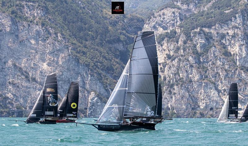 Mark Foy European Championship for 18ft Skiffs on Lake Garda - final day photo copyright Elena Giolai taken at Circolo Vela Arco and featuring the 18ft Skiff class