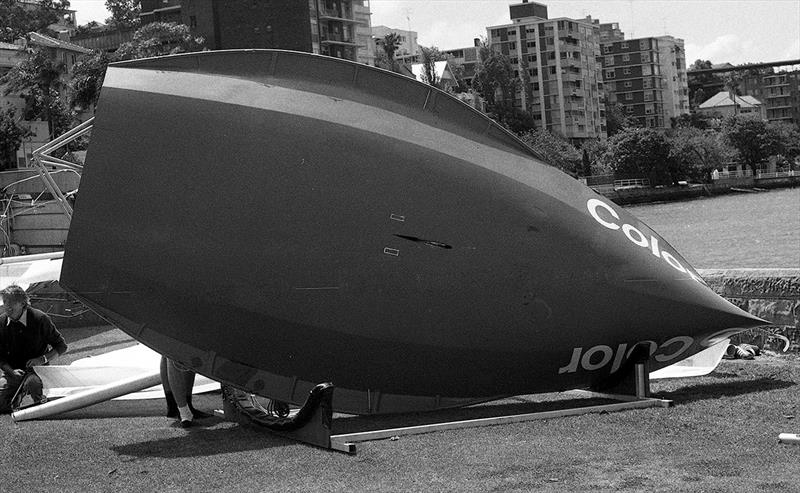 Color 7 hull shape photo copyright Bob Ross taken at Australian 18 Footers League and featuring the 18ft Skiff class