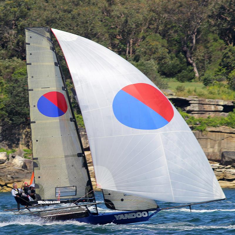 Yandoo leads the series at the half way mark - 18ft Skiff Spring Championship photo copyright Frank Quealey taken at Australian 18 Footers League and featuring the 18ft Skiff class