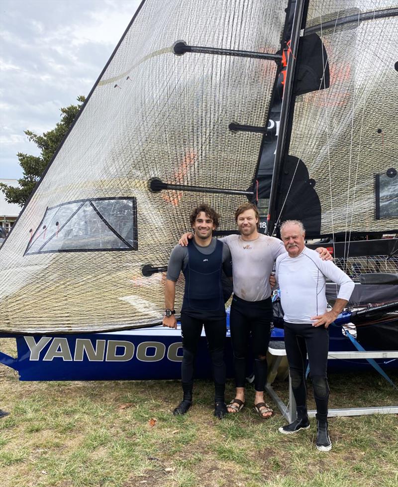 Yandoo's series leading team - 18ft Skiff Spring Championship photo copyright Frank Quealey taken at Australian 18 Footers League and featuring the 18ft Skiff class