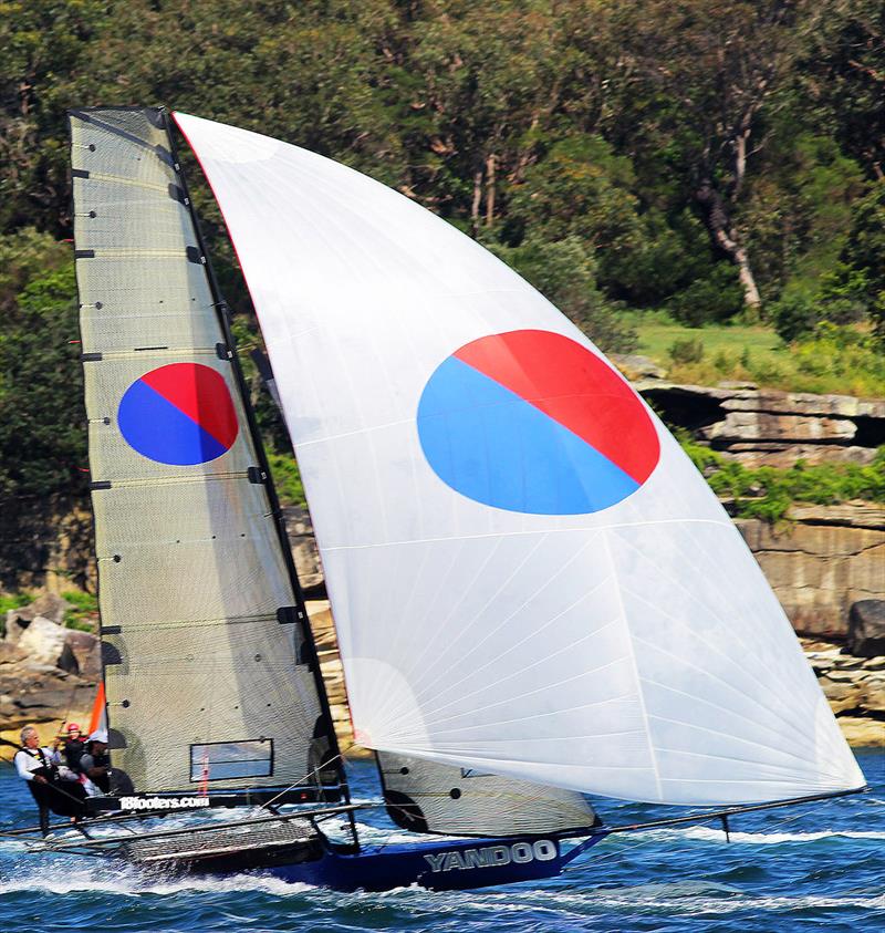 Spring champion Yandoo, skippered by John Winning photo copyright Frank Quealey taken at Australian 18 Footers League and featuring the 18ft Skiff class