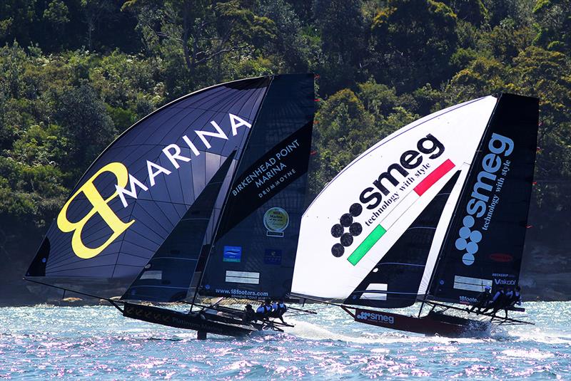 The battle for sixth place - NSW 18ft skiff Championship - photo © Frank Quealey