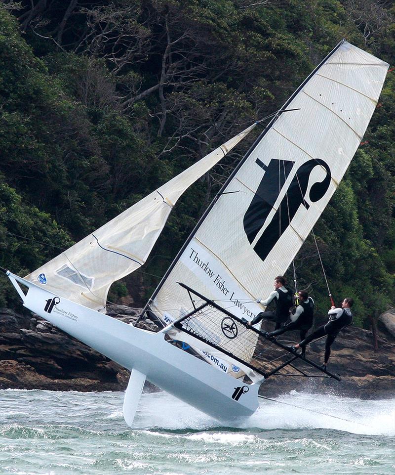 Random selection of image from Sydney Harbour photo copyright Frank Quealey taken at Australian 18 Footers League and featuring the 18ft Skiff class