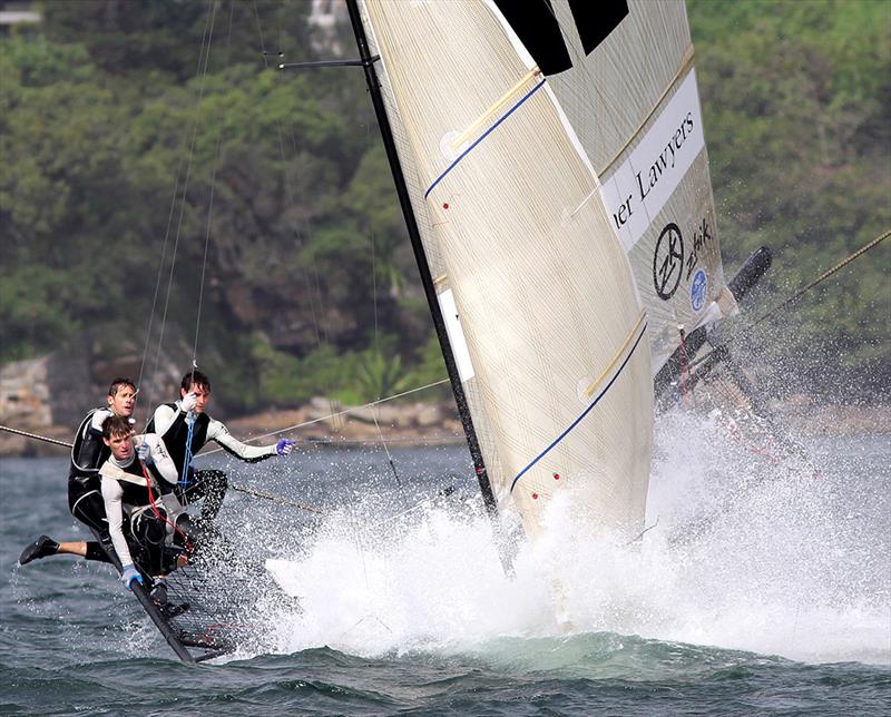 Random selection of image from Sydney Harbour photo copyright Frank Quealey taken at Australian 18 Footers League and featuring the 18ft Skiff class