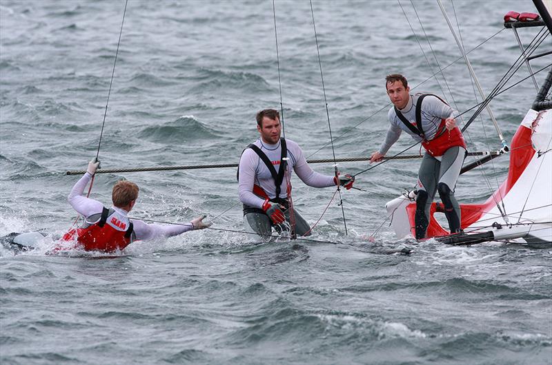 Random selection of image from Sydney Harbour photo copyright Frank Quealey taken at Australian 18 Footers League and featuring the 18ft Skiff class