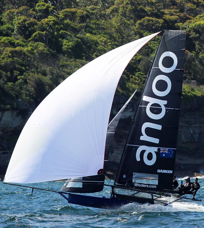 Andoo, the NSW Championship favourite -  photo copyright Frank Quealey taken at Australian 18 Footers League and featuring the 18ft Skiff class