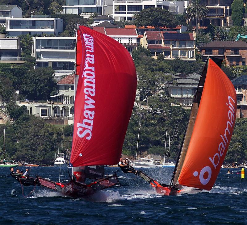 Two promising young teams photo copyright Frank Quealey taken at Australian 18 Footers League and featuring the 18ft Skiff class