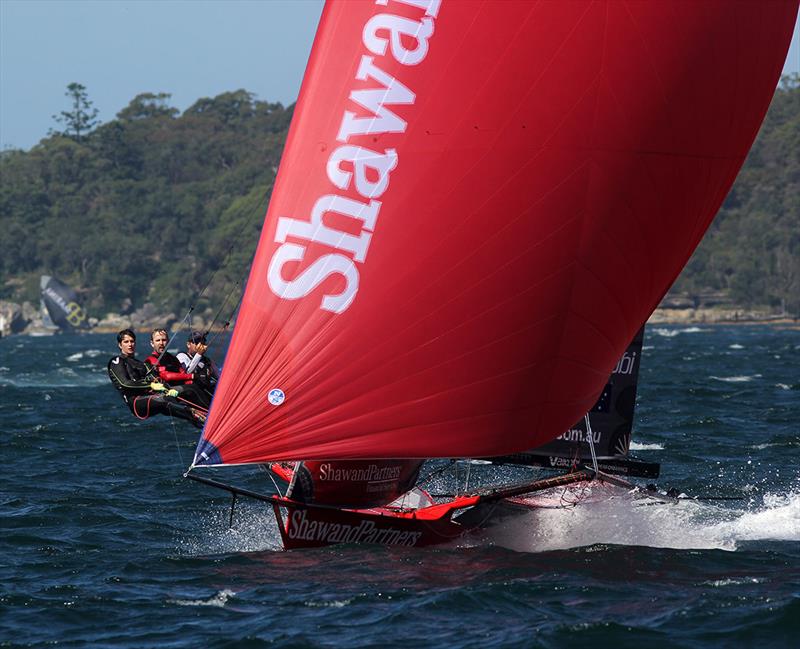 Shaw and Partners are one of the most consistent teams in the championship photo copyright Frank Quealey taken at Australian 18 Footers League and featuring the 18ft Skiff class