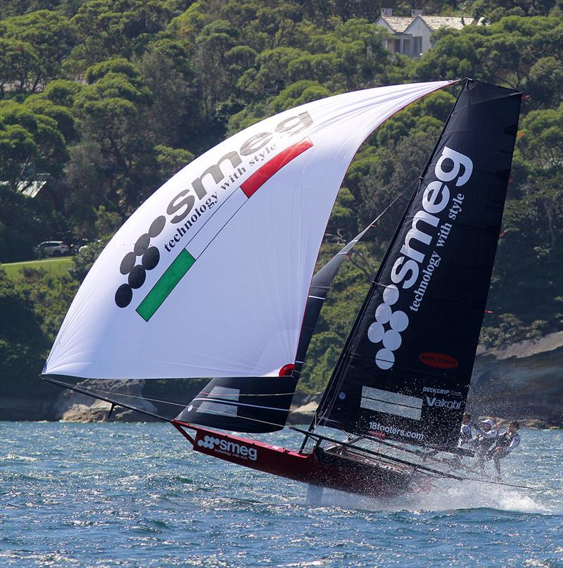 Smeg at speed on the second spinnaker run in Race 4 - photo © Frank Quealey