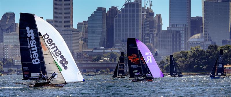 Supercup series photo copyright Frank Quealey taken at Australian 18 Footers League and featuring the 18ft Skiff class