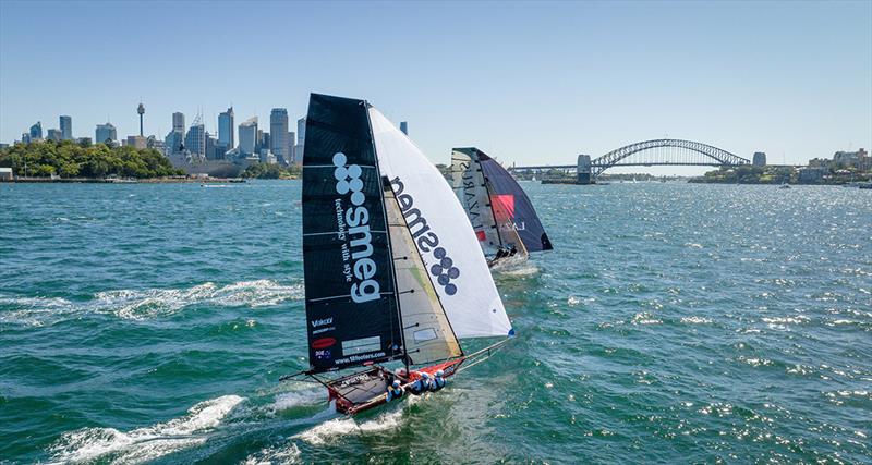 Supercup series photo copyright Frank Quealey taken at Australian 18 Footers League and featuring the 18ft Skiff class