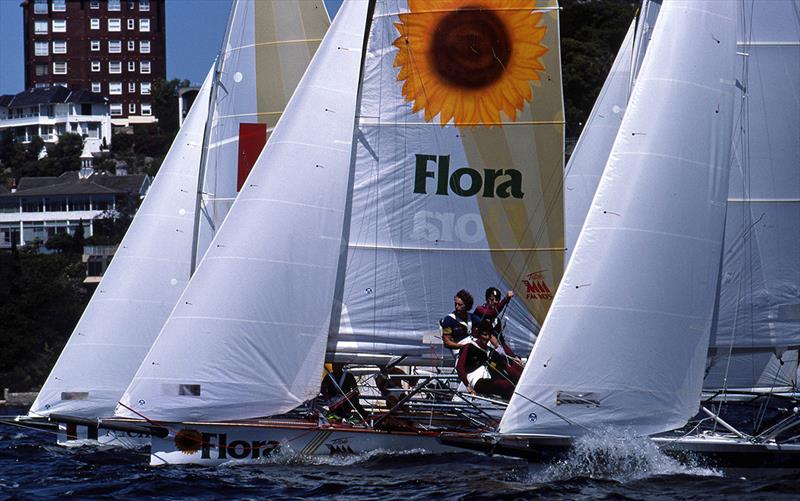 Three of the 'pencil' skiffs in action - JJ Giltinan Worlds - photo © Bob Ross