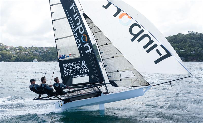 Finport Finance, race winner - Winning Group 73rd JJ Giltinan 18ft Skiff Championship photo copyright Michael Chittenden taken at Australian 18 Footers League and featuring the 18ft Skiff class