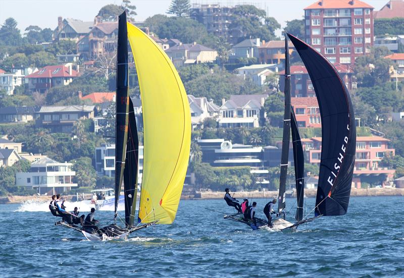 Fisher & Paykel and 18 footers Bar and Restaurant during the 18ft Skiff Queen of the Harbour photo copyright Frank Quealey taken at Australian 18 Footers League and featuring the 18ft Skiff class