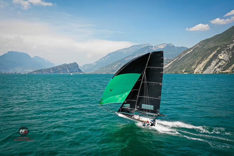 Team Germany at Garda in 2019 photo copyright Hartas Productions taken at Australian 18 Footers League and featuring the 18ft Skiff class