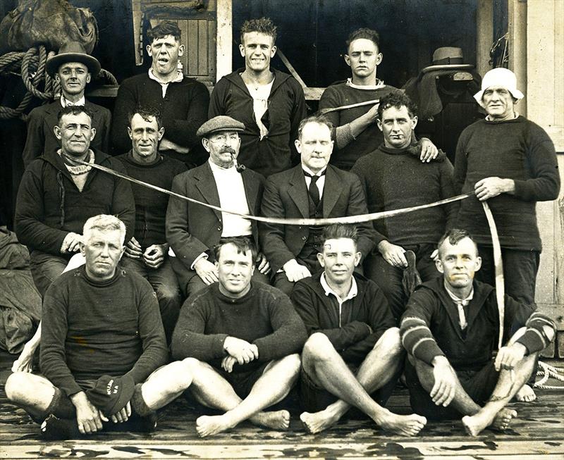 Chris Webb and his crew, date unknown photo copyright Zoe McMahon (ANMM) taken at Australian 18 Footers League and featuring the 18ft Skiff class