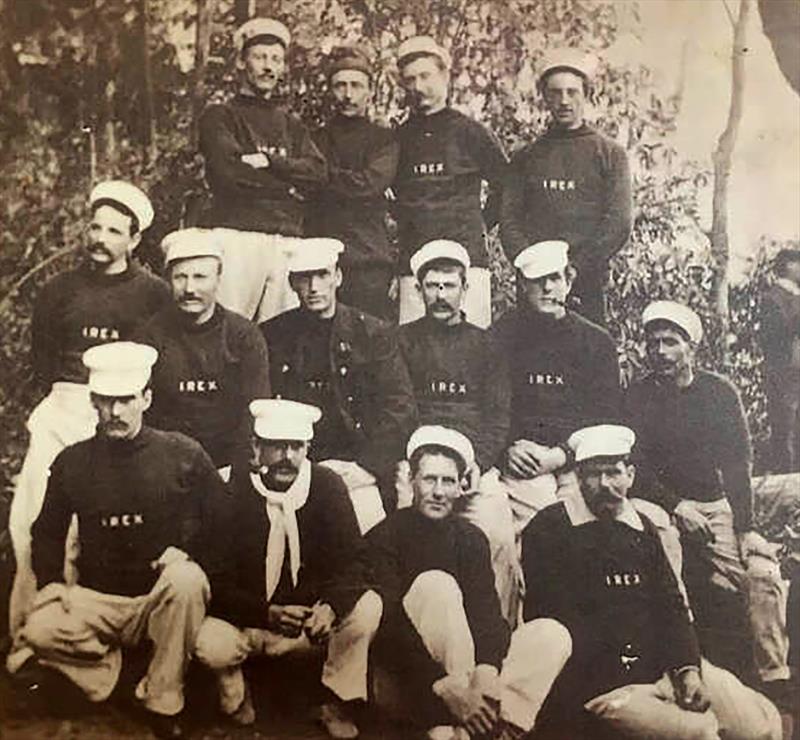 Crew of Irex photo copyright SFS collection taken at Australian 18 Footers League and featuring the 18ft Skiff class