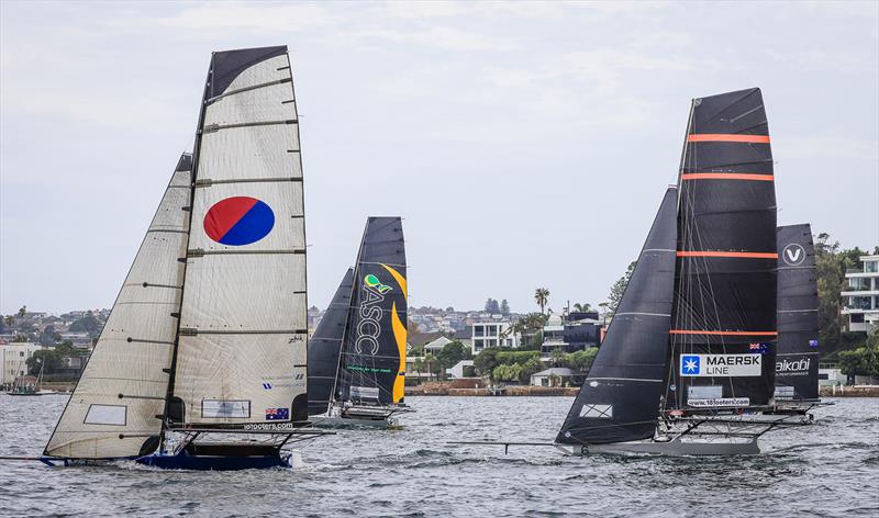 18ft Skiff 2024 JJ Giltinan Championship Invitation Race: Shortly after the start - photo © SailMedia