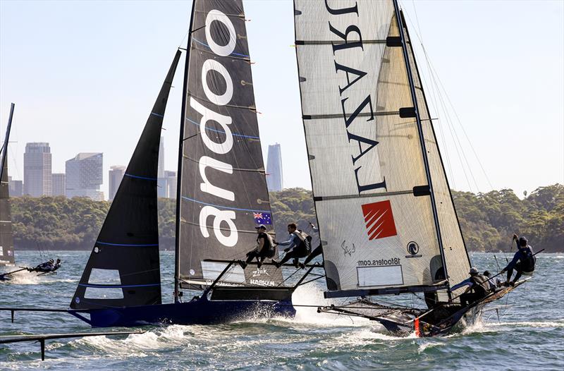 18ft Skiff 2024 JJ Giltinan Championship Races 3 & 4: Lazarus leads Andoo in Race 4 - photo © SailMedia