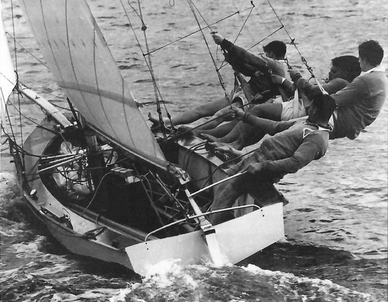 Rhythm (NZ) 1958, had a beam less than 6ft photo copyright Robin Elliott taken at Australian 18 Footers League and featuring the 18ft Skiff class