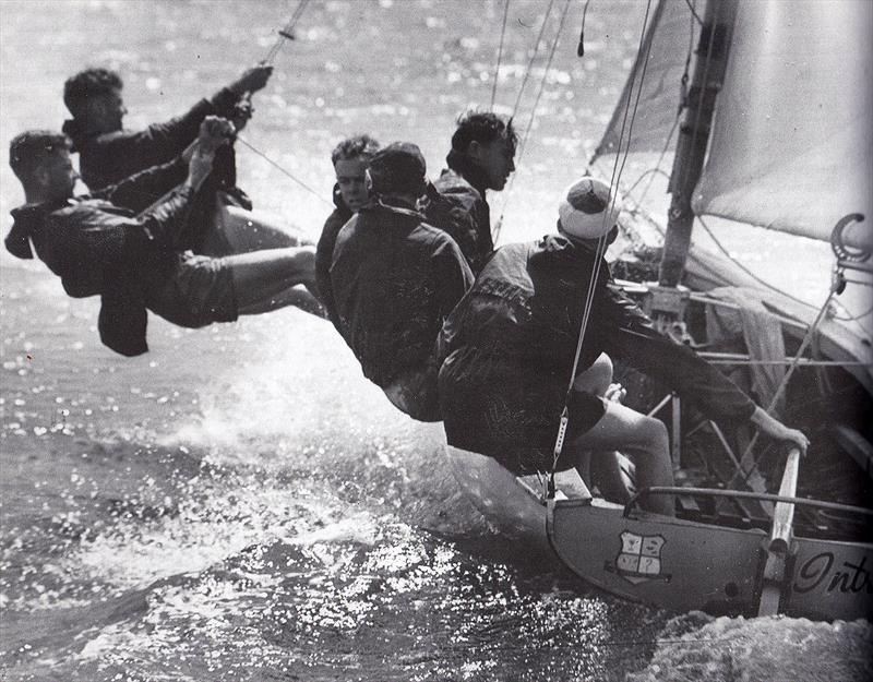 Intrigue and her men on the trapeze - photo © Wayne Pascoe Collection