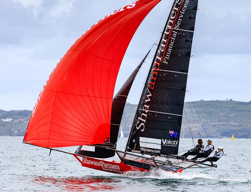 Shaw and Partners Financial Services photo copyright Sail Media taken at Australian 18 Footers League and featuring the 18ft Skiff class