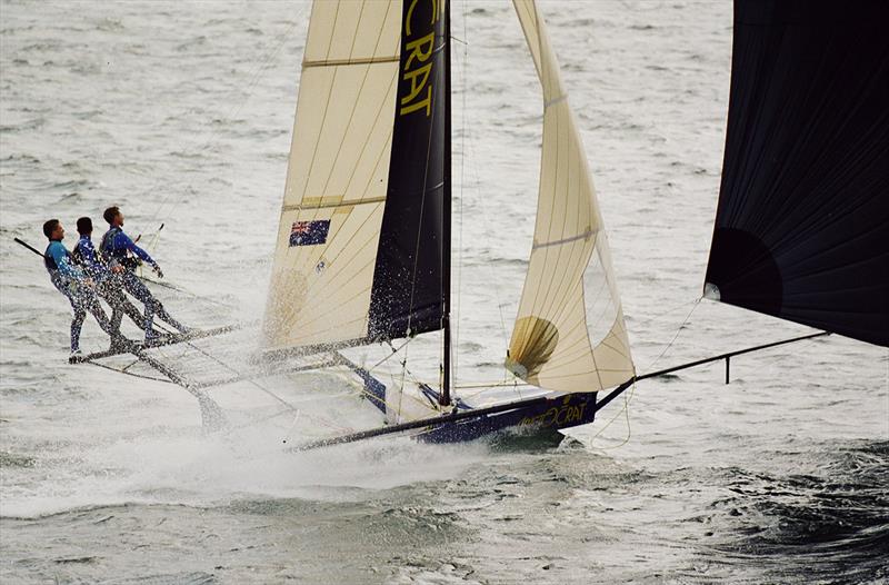 Aristocrat crew in action - JJ Giltinan World 18 Footer Championship - photo © Archive
