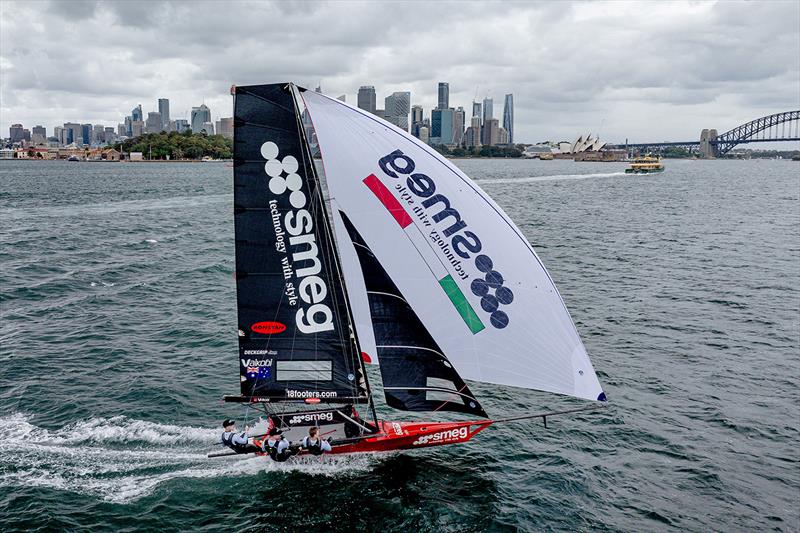 Smeg during the 2023-24 season photo copyright Frank Quealey taken at Australian 18 Footers League and featuring the 18ft Skiff class