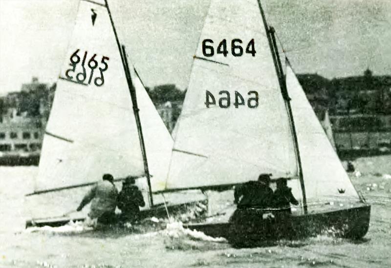 Michael, crewing with his late father on a Heron photo copyright Michael Spies taken at Australian 18 Footers League and featuring the 18ft Skiff class