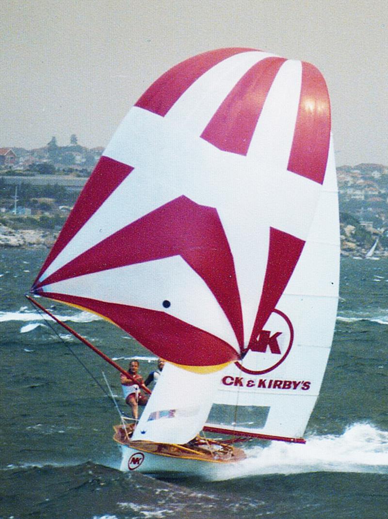 Nock and Kirbys, skippered by Nick Masterman photo copyright Frank Quealey taken at Australian 18 Footers League and featuring the 18ft Skiff class